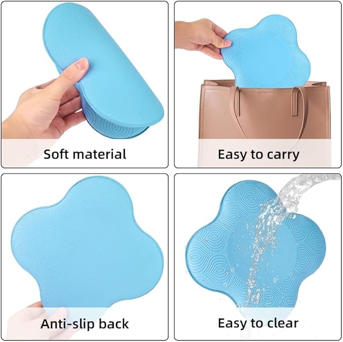 2 packs Yoga Knee Pad Mats Extra Thick for Knees Elbows Wrist Hands Head Foam Pilates Kneeling pad Yoga Knee Cushion Thick Exercise Pads for Knees Elbows Wrist Hands Head Foam Pilates Kneeling pad，Support Foam Pads for Women and Men