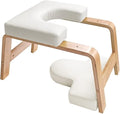 Yoga Headstand Bench, Meditation Stool for Adults, Handstand & Pilates Chair, Yoga Auxiliary Chair, Headstand Support Stool(White)