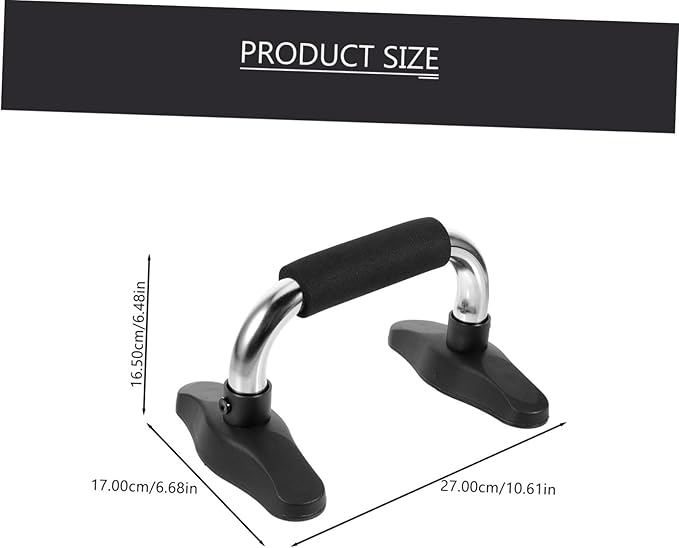 HEMOTON 1Pair Push Up Handles Non Slip Grip Press Up Stand for Home Fitness Workout Equipment Strength Training Accessory for Arm and Chest Exercise