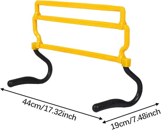 Speed and Agility Hurdles, Adjustable 4-Height Training Hurdles for Football Soccer Basketball