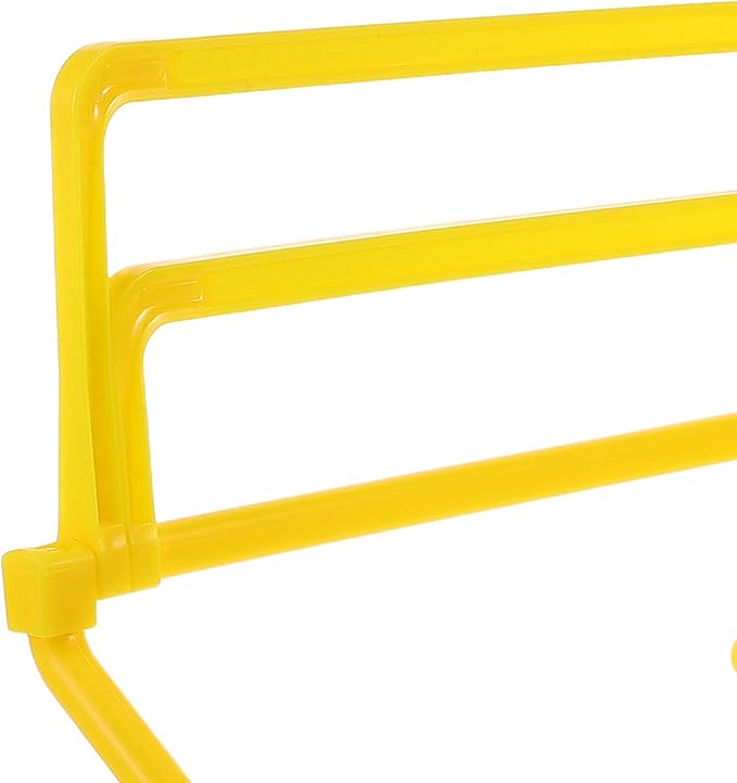 Adjustable Height Football Training Hurdles Set, Foldable Speed Agility Hurdles with Metal Handles, Portable Soccer Workout Equipment for Athletes and Soccer Training