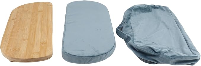 Meditation Bench, Folding Kneeling Meditation Stool, Removable Cushion Stool with Magnetic Locking Hinges, Ideal for Indoor & Outdoor Yoga & Prayer (Light Blue)