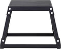 Happybuy 12" Plyometric Jump Box, Steel Plyo Box, Anti-Slip Fitness Platform, Jumping Agility Box for Home Gym Training, Conditioning, Strength Training, Black