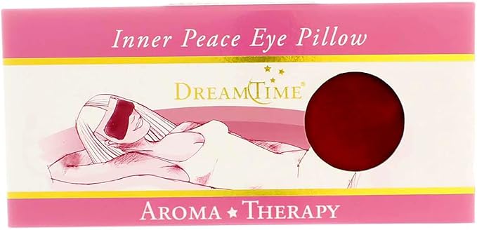 DreamTime Inner Peace Eye Pillow, Cranberry Velvet