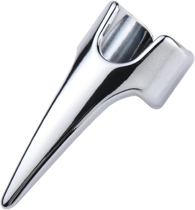 NUHUi 5Pcs Nail Covers Scratching Fondling Massage Grating Back Tickler Tools Women Men Tickle Touching Cosplay Stainless Steel Smooth Pets Nails Hair Parting Ring