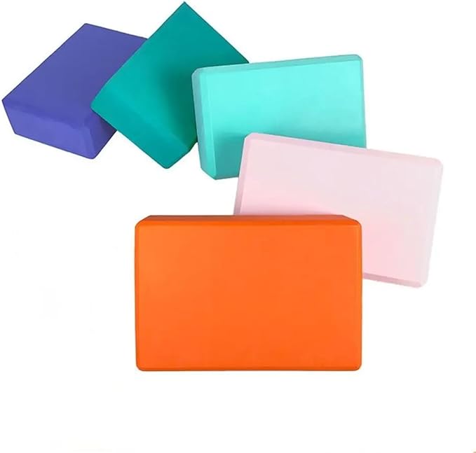 Yoga Wedge Block 2Pcs High Density Yoga Foam Blocks Gym EVA Non-slip Props Brick Solid Color Lightweight Block For Home Practice,Physical Therapy,Pilates.