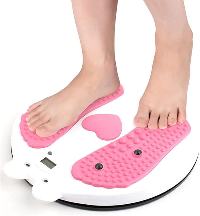 Waist Twister Board for Exercise Waist, Intelligent Magnetic Massage Waist Disc with Counting Display Load Bearing Pressure Rotating Board