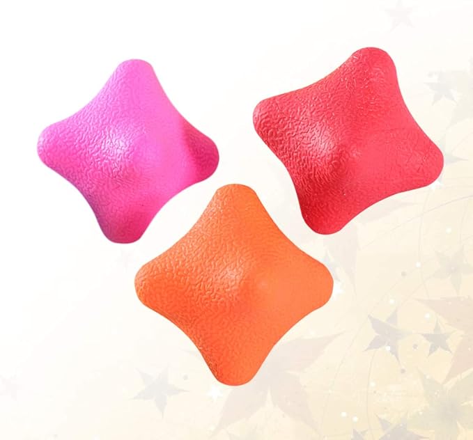 Luxshiny 3PCS Agility Reaction Balls - Multi-Surface Training Balls for Reflex, Hand-Eye Coordination & Speed - Baseball/Tennis/Badminton Sports Equipment (4cm, Assorted Colours)