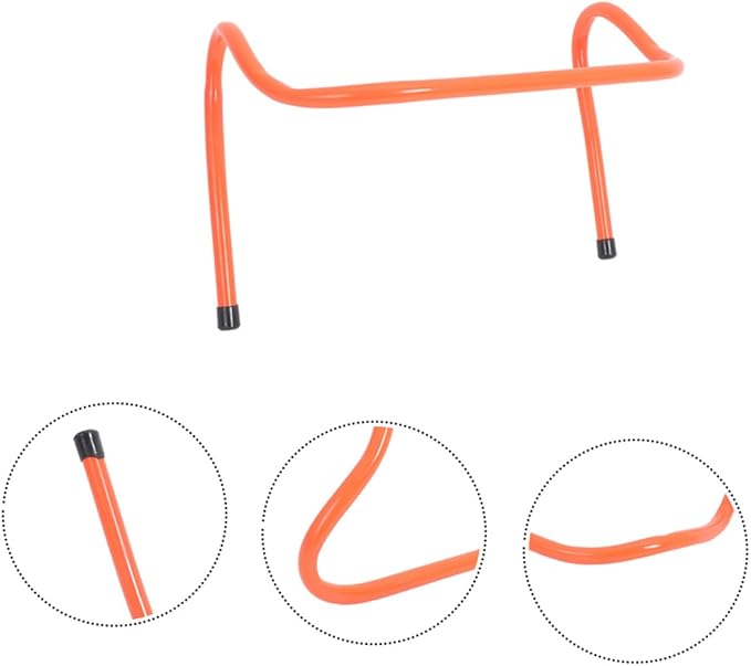 VICASKY 4 Pcs Plastic Speed Hurdles Agility Training Equipment 15cm High Wear-Resistant Sports Hurdles for Soccer Football Youth Football Practice