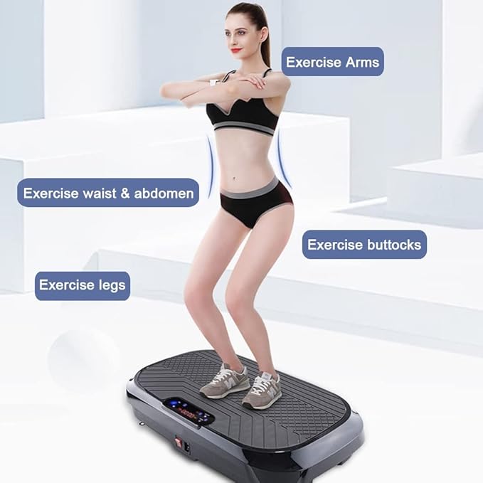 Fitness Vibration Plate Exercise Equipment Whole Body Shape Exercise Machine Vibration Platform Fit Massage Workout Trainer,Max User Weight 330lbs