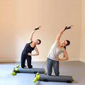 Pilates Bar, Fitness, Balance Strength and Agility Training Equipment, Roller Multifunctional Mini Core Bed Yoga Open Back Training, Waist, Abdomen, Legs, Buttocks and Arms Training Equipment