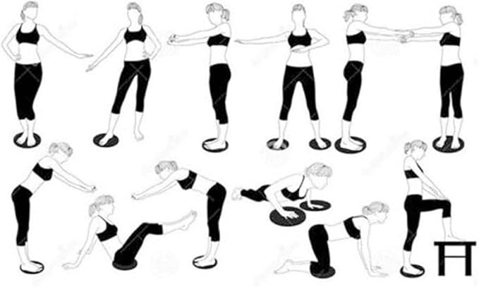 Twist Board for Exercise 9.6 Inch Large Non-slip Safety Wobble Board Waist Twisting Disc for Women Men Slimming and Strengthening Abdominal & Stomach Exercise Equipment At Home, Waist Twisting Disc