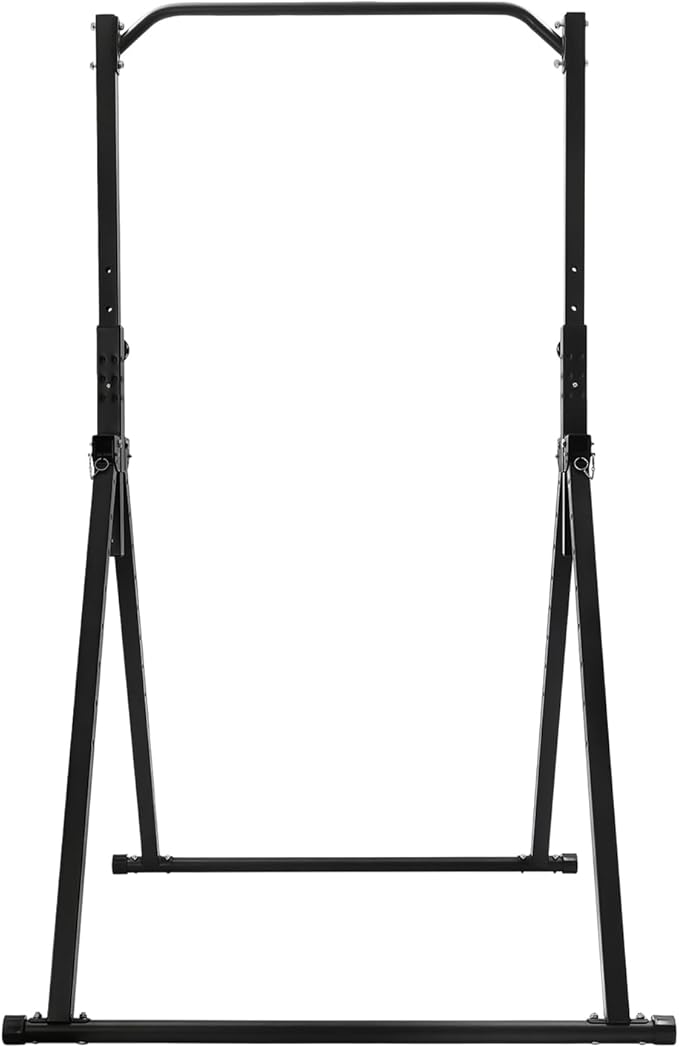 Foldable Pull Up Bar, Pull Up Dip Station For Home Gym Strength Training Equipment, Adjustable Height Home Power Tower Horizontal Bar for Sports Center School 440.92LBS Capacity