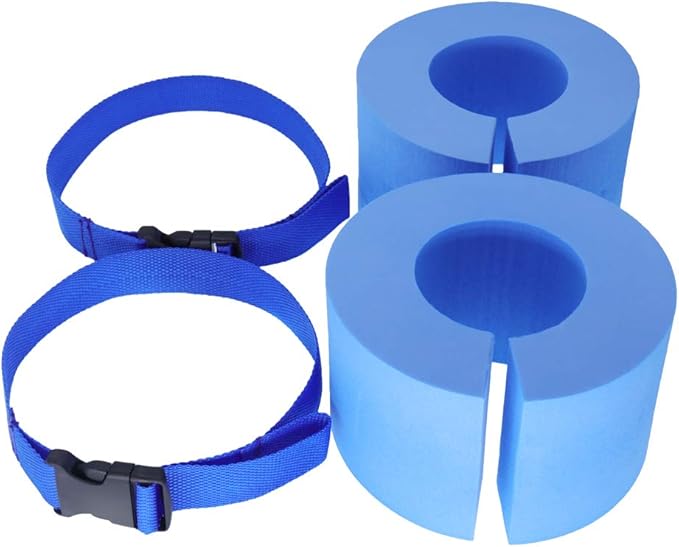 Water Aerobics Float Ring/Belt to Workout Ankles Arms for Swim Fitness Training (Set of 2)