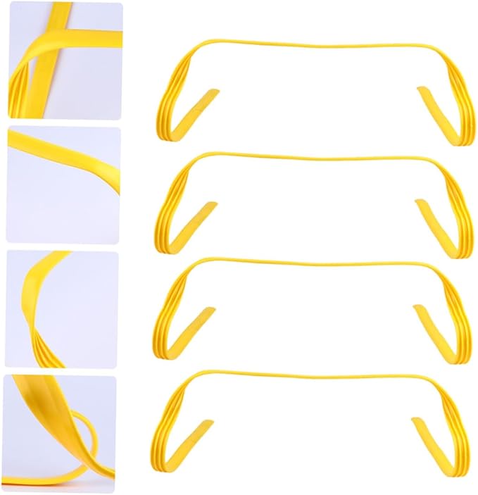 KESYOO 4Pcs Soccer Training Equipment Durable Speed Hurdles for Agility and Footwork Skills Development Weatherproof Pe Material High for Sports Training and Practice
