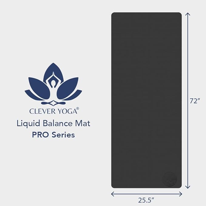 Premium Clever Yoga Mat - Extra Long Yoga Mat Suitable For All Yoga Types - Workout Mat For Home Or On The Go - Includes Our Perfect Fit Mat Bag