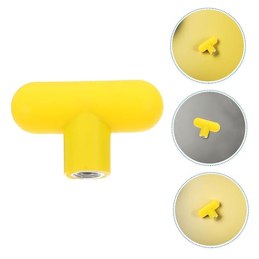 Cabilock 2pcs Heavy Duty Cable Machine Handles with Ergonomic Shape Grip Rotating Ball Knob Insert for Strength Training Yellow Fitness Equipment Attachments