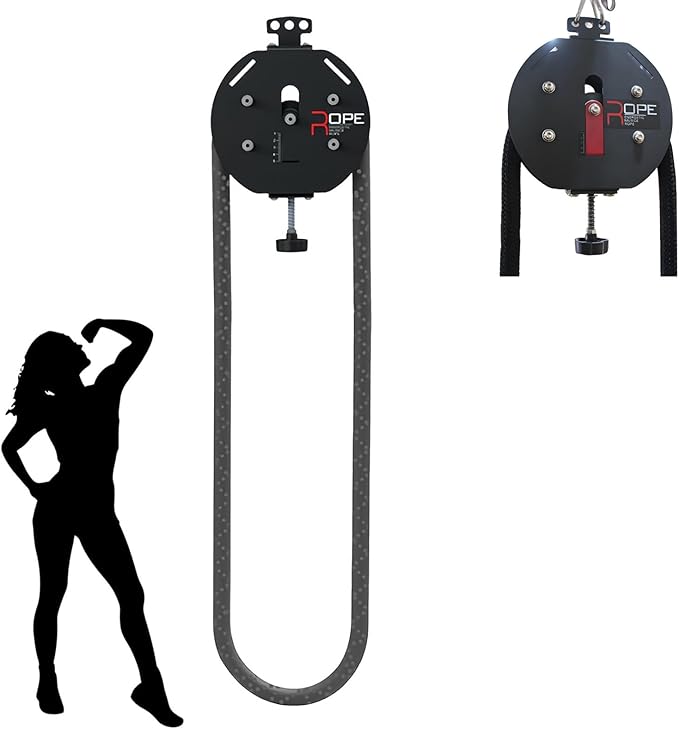 Resistance Trainer Machine for Full Body Workout, Featuring a Suspension Endless Rope Pulley Device, Home Gym Equipment for Arms, Back, and Grip