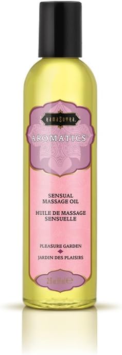 KAMA SUTRA Aromatics Massage Oil Pleasure Garden – 2 fl oz ich Blend of Essential Oils - Combines Rose, Jasmine and Sandalwood - Massage Oil for Body - Romantic, Relaxing, Sensual Massage