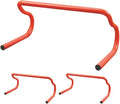 3pcs Detachable Athletic Speed Training Hurdles Orange Agility Training Equipment for Soccer Football Track Field Plyometric Drills