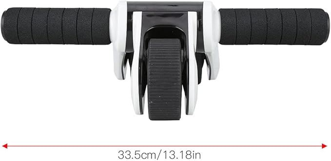 2 Wheels Ab Roller Wheel Abdominal Exerciser with Knee Pad Home Fitness Equipment