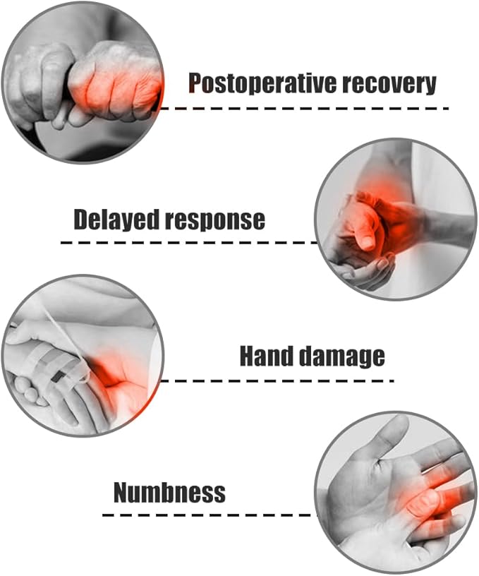 Rehabilitation Robotic Gloves, Portable Hand Therapy Gloves for Stroke, Hand Recovery Glove Equipment, Hand Exerciser for Arthritis, Finger Training, Cerebral Palsy