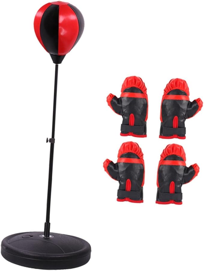 Boxing Reaction Ball Boxing Punching Bag Toy Boxing Reflex Ball Gifts Boxing Speed Ball for Kids for Exercise MMA Boys Girls, 121cm