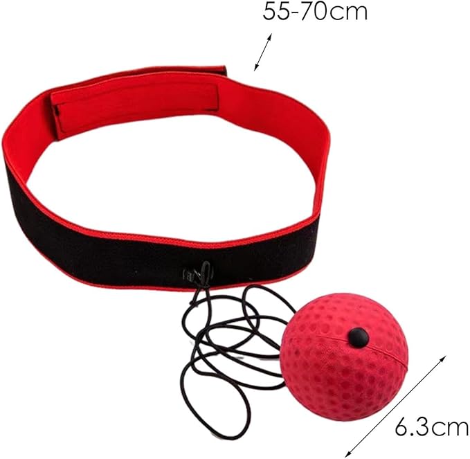 Boxing Reflex Ball Headband Set Adjustable Reaction Balls Boxing Ball on A String, Punch Fight Ball for Exercises, MMA