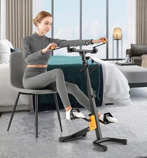 Bitodd Scooter Exercise Bike, Adjustable Exercise Bike, Multifunctional Exercise Bike, Exercise Equipment Load Capacity 264.55 Lbs, Scooter Exercise Bike for Home, Gym, Hotel