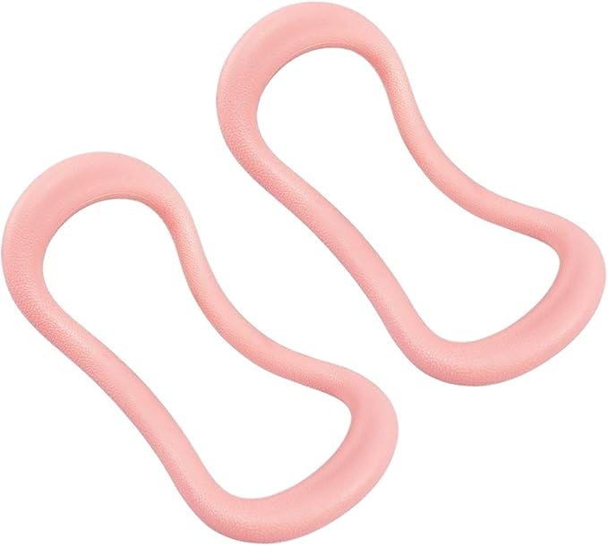 2Pcs Yoga Ring for Leg Calves, Pilates Circle Ring for Back Toning Thighs Abs and Legs, Fitness Rings for Yoga, Pilates, Gymnastics Exercise Workout