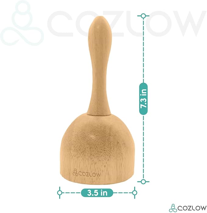 COZLOW Wood Therapy Massage Cup - Maderoterapia Massager for Body Sculpting, Fascia Release & Lymphatic Drainage - Wooden Cupping Massage Tool - Maderotherapy Helps Reduce Cellulite Appearance