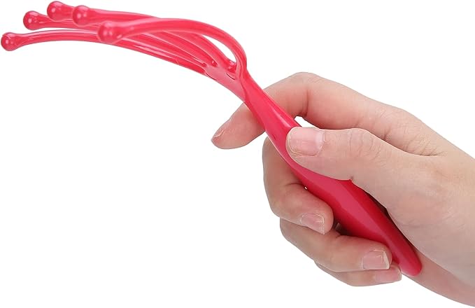 Agatige Head Massager Claw, Protable Plastic Handheld Scalp Massager Hair Growth Head Scratcher Stress Relief Deep Relaxation Tools for Home Spa Office Travel Use (1PCS)
