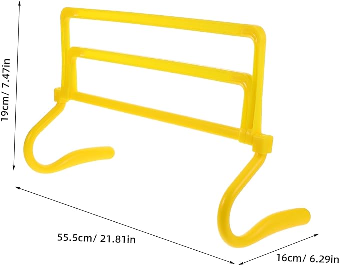 SUPVOX Adjustable Height Football Agility Hurdles Portable Training Equipment for Athletes Speed Hurdles Sturdy Base