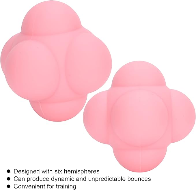 Silicone Bounce Reaction Ball HighDensity Portable Reflex Training Ball for HandEye Coordination Speed Exercise Sports Training Rehabilitation Size 7cm