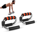 SQUATZ Steel S Shape Push-Up Stands Bars with Foam Grip Handle Portable Strength Anti Slip Push-Ups Brackets Handle for Floor Press-Up Bars Training Equipment for Chest, Arm, Hip Exercise, Set of 2