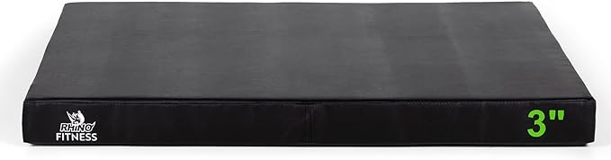 Champion Sports Foam Plyometric Box, Black - Durable Jump Boxes for Training with Handles, Hook and Loop Flaps - Stackable Plyo Box Jumps for Gym - Multiple Sizes