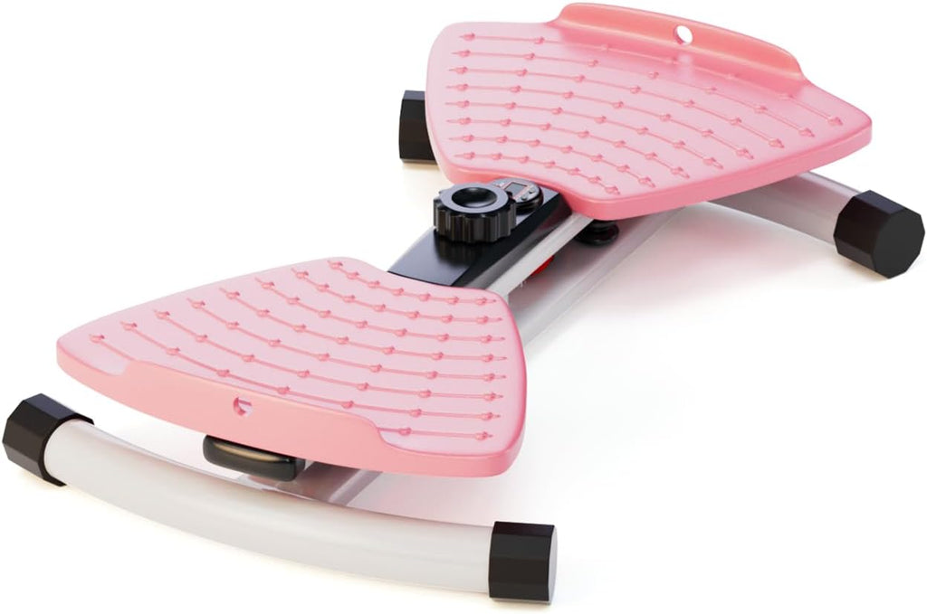 Waist Twister Machine Exercise, Ab Twist Board with Smart LED Digital Counter, Supports 300 lbs, Noiseless, Anti-Slip, Compact Portable for Home Gym Workout Equipment