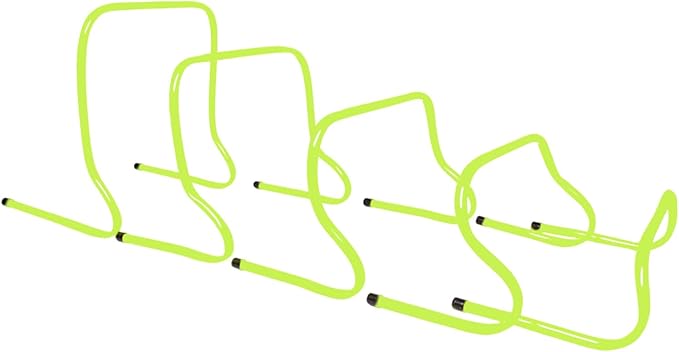 Adjustable Athletic Speed Training Hurdles Jumping and Speed Training Fitness Hurdles for Basketball Soccer Set of 5