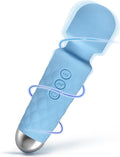 LUMIO Body Back Relaxation Massager - Mini - Travel - 9 Speeds 19 Modes - for Back - Foot - Arm Muscle Relaxation (Blue) (Blue)