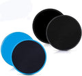Gliding Discs Core Sliders Exercise Sliders 4 Pack Dual Slider for Carpet Hard Floors Core Fitness Ultimate Core Training Gym and Full Body Workout’s at Home or Travel Black and Blue