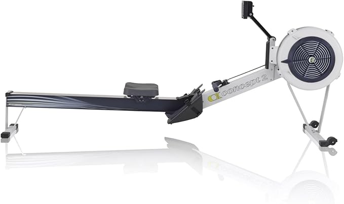 Concept2 RowErg Model D Indoor Rowing Machine with PM5 Monitor, Device Holder, Adjustable Air Resistance, Easy Storage (Gray)