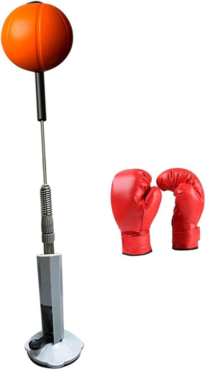 Boxing Reaction Ball Boxing Speed Bag Boxing Gear Height Adjustable Freestanding Punching Ball Boxing Bag for MMA Exercise, for Kids