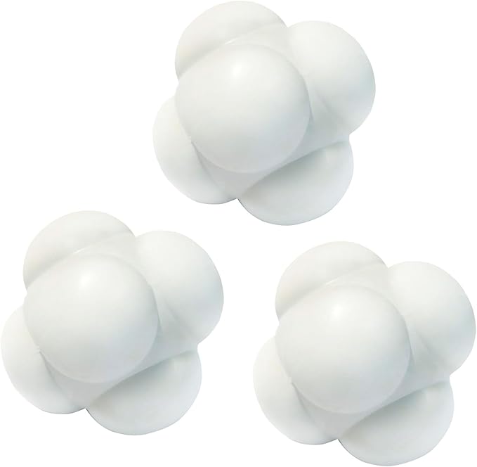 GSE Games & Sports Expert Sports Reaction Balls, Reactivity Ball for Field Training, Agility Trainer for Baseball, Rubber Bounce Balls for Hand-Eye Coordination & Speed Reflex Training