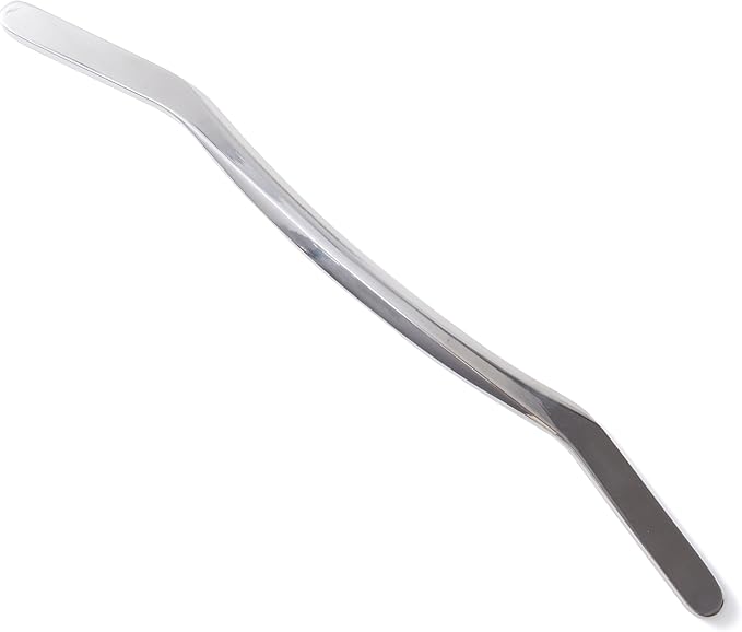 18-Inch Stainless Steel Foot Massage Tool – Muscle Scraper Stick for Calf and Arch Tension – S-Shaped Fascia Bar for Lower Leg Deep Tissue Release