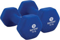 Body Sport Neoprene Dumbbell Weight - Latex-Free, Strength Training Equipment for Home Fitness & Gym Workouts