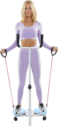 Waist Twister Machine, Adjustable Exercise Twist Board for Women Men, Ab Twist Board with 300 lbs Weight Capacity Ab Twist Board with 300 lbs Weight Capacity (Pink and White)