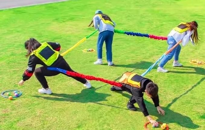 Exercise Stretch Bands Group Activities Pulling Rope 3M Teamwork Exercise Band Loop Resistance Band Rally Ring Equipment for Outdoor Games