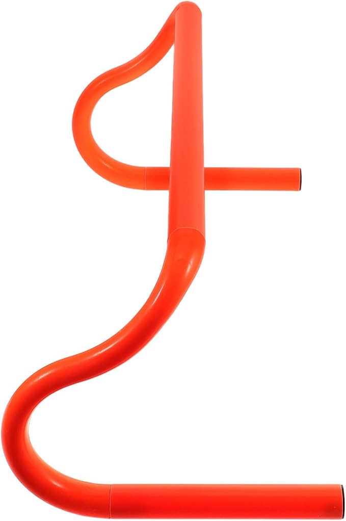 STOBAZA Detachable PVC Speed Hurdle Orange for Agility and Strength Training, Portable Flexibility Training Rack for Football and Athletic Speed Drills