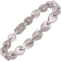 MagVIVACE Magnetic Anklet for Women for Arthritis, Titanium Stainless Steel Ankle Bracelet, 3500 Gauss Magnet, Mother's Day Gift (Stainless Steel Material)