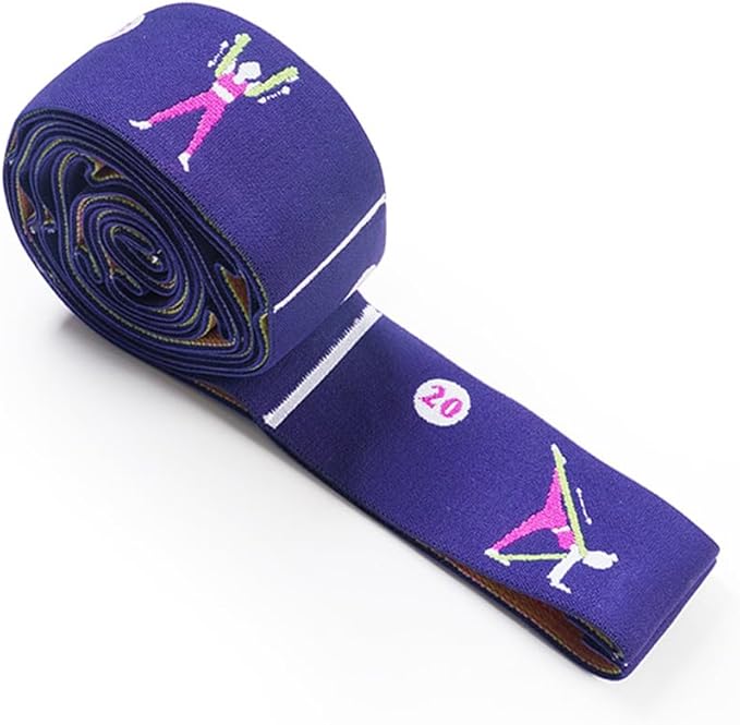 Extra-Wide Yoga Stretch Straps with 11 Loops - Adjustable & Reinforced Stretching Bands for Pilates, Dance, Gymnastics & Physical Therapy, Premium Home Training Equipment